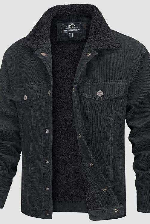 Adrian | Cozy Corduroy Sherpa-Lined Jacket - Valereo