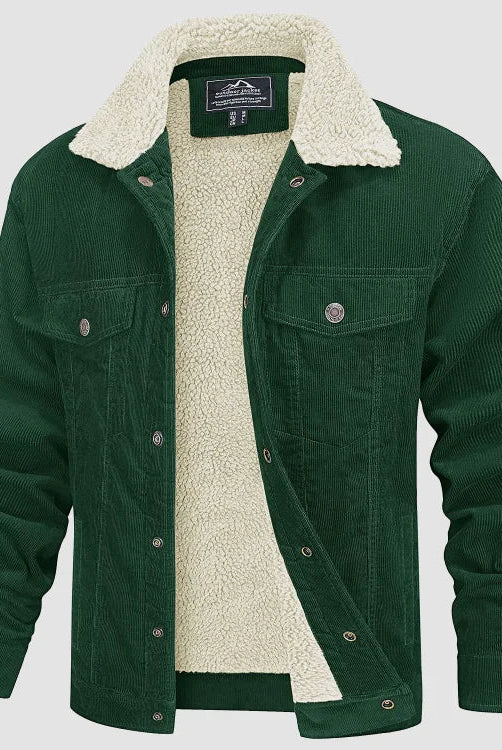 Adrian | Cozy Corduroy Sherpa-Lined Jacket - Valereo