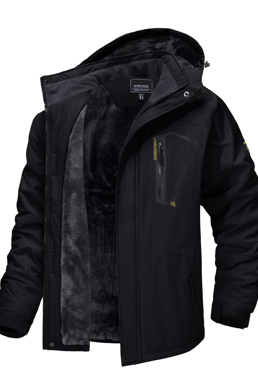 Adrian | Modern Fleece-Lined Hooded Jacket - Valereo