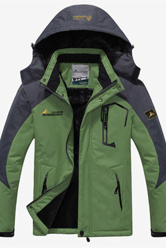 Adrian | Modern Fleece-Lined Hooded Jacket - Valereo