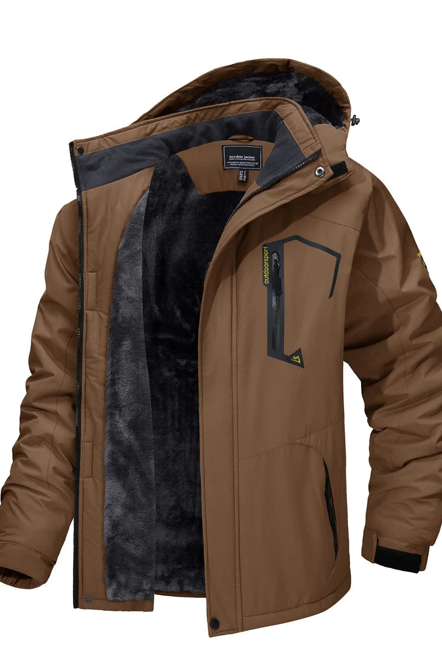 Adrian | Modern Fleece-Lined Hooded Jacket - Valereo