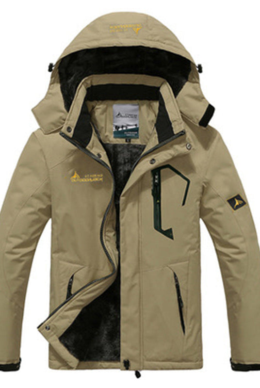 Adrian | Modern Fleece-Lined Hooded Jacket - Valereo