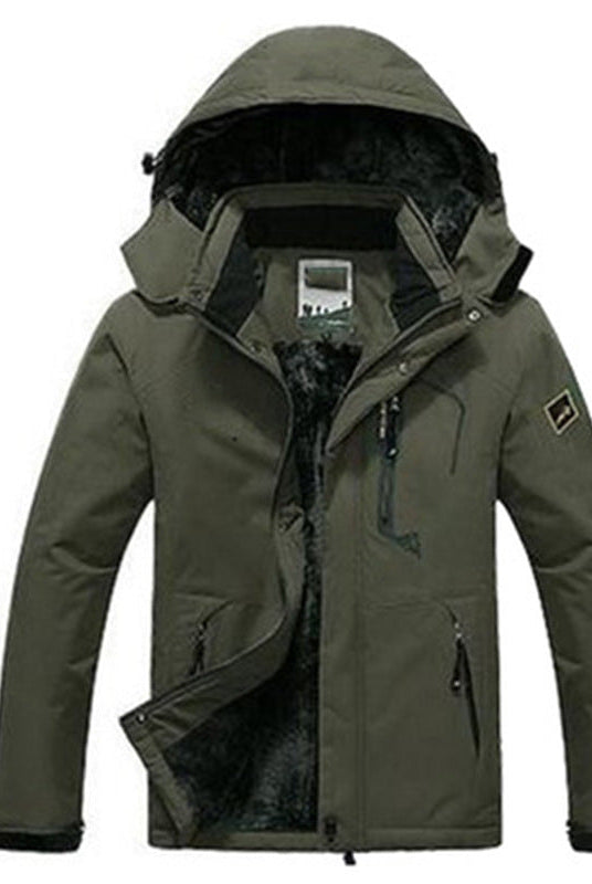 Adrian | Modern Fleece-Lined Hooded Jacket - Valereo
