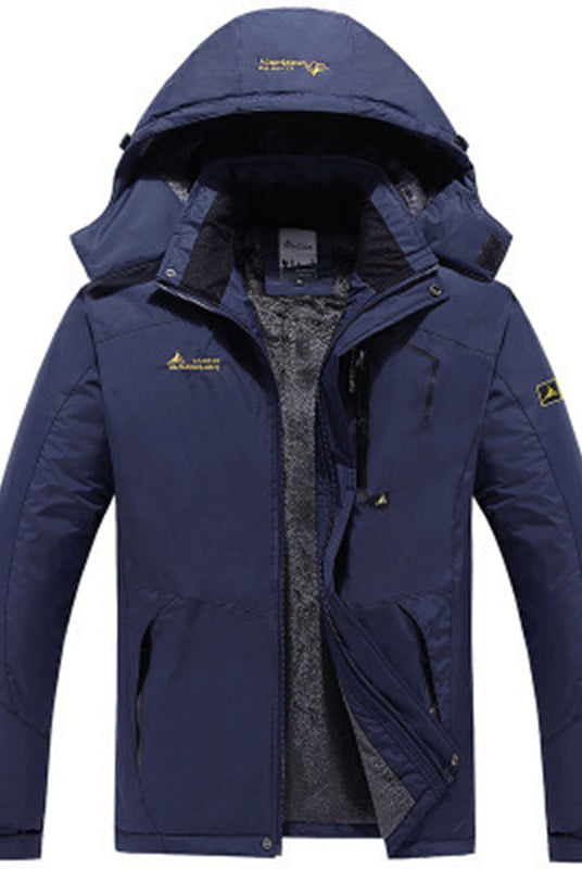 Adrian | Modern Fleece-Lined Hooded Jacket - Valereo