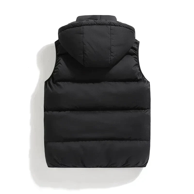 Adrian | Modern Hooded Puffer Vest - Valereo