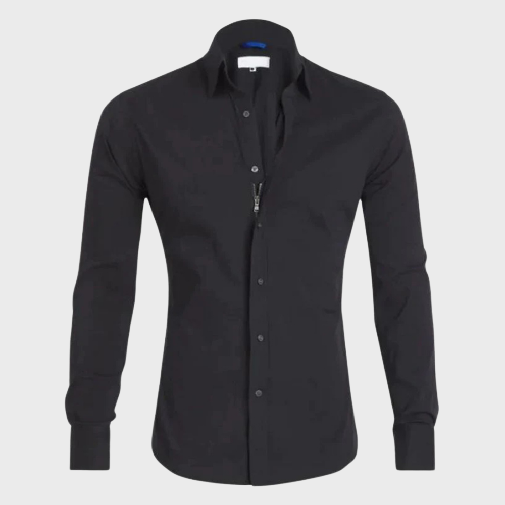 Adrian | Refined Slim-Fit Button-Up Shirt - Valereo