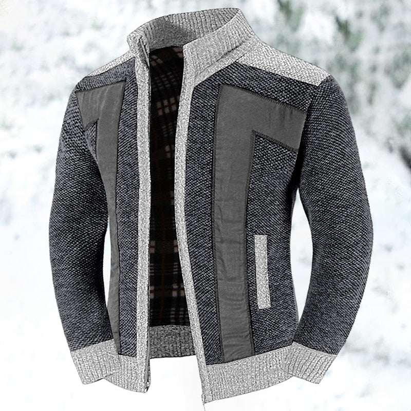 Anthony | Cozy Fleece-Lined Zip Cardigan - Valereo