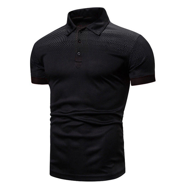 Anthony | Modern Textured Contrast Polo Shirt - Valereo