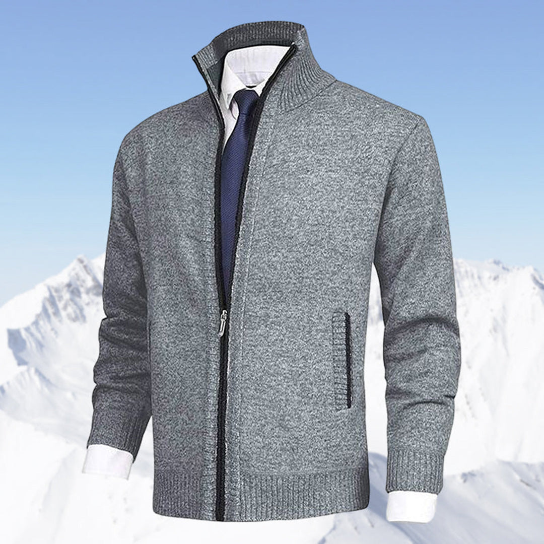 Austin | Stylish Full-Zip Knit Cardigan - Valereo