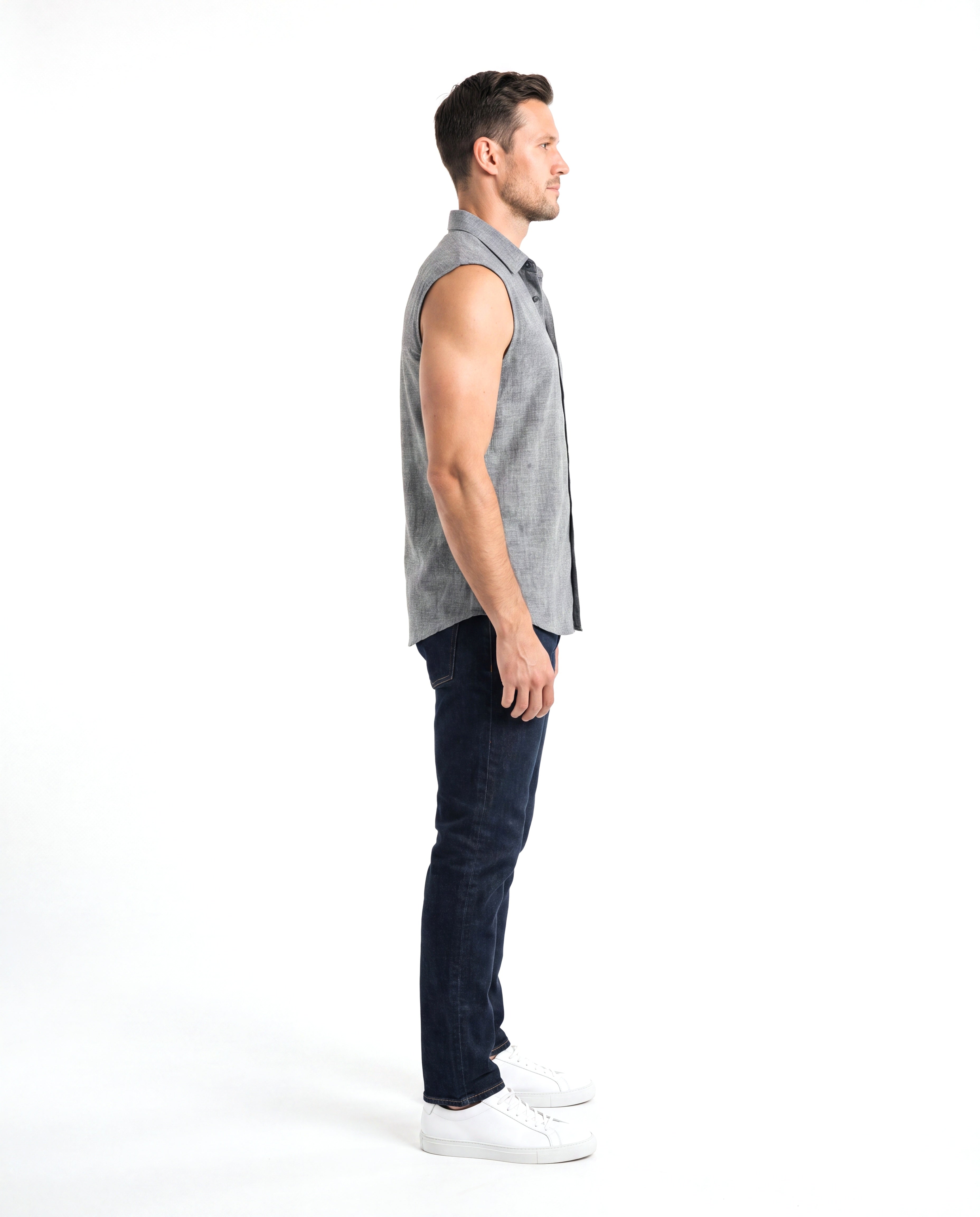 Men's Lightweight Shirt with Short Lapel