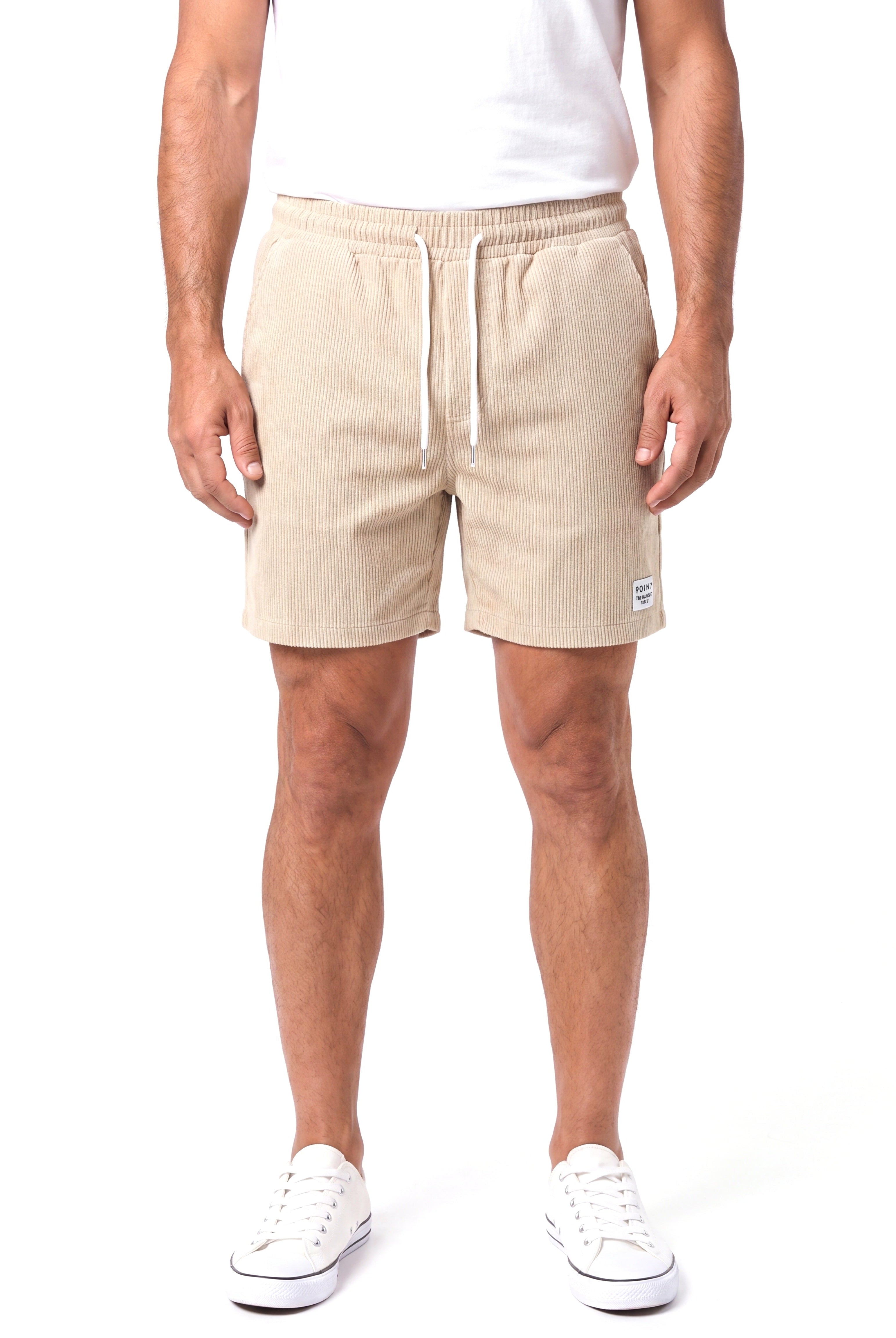 Men's Cotton Shorts with Elastic Waistband