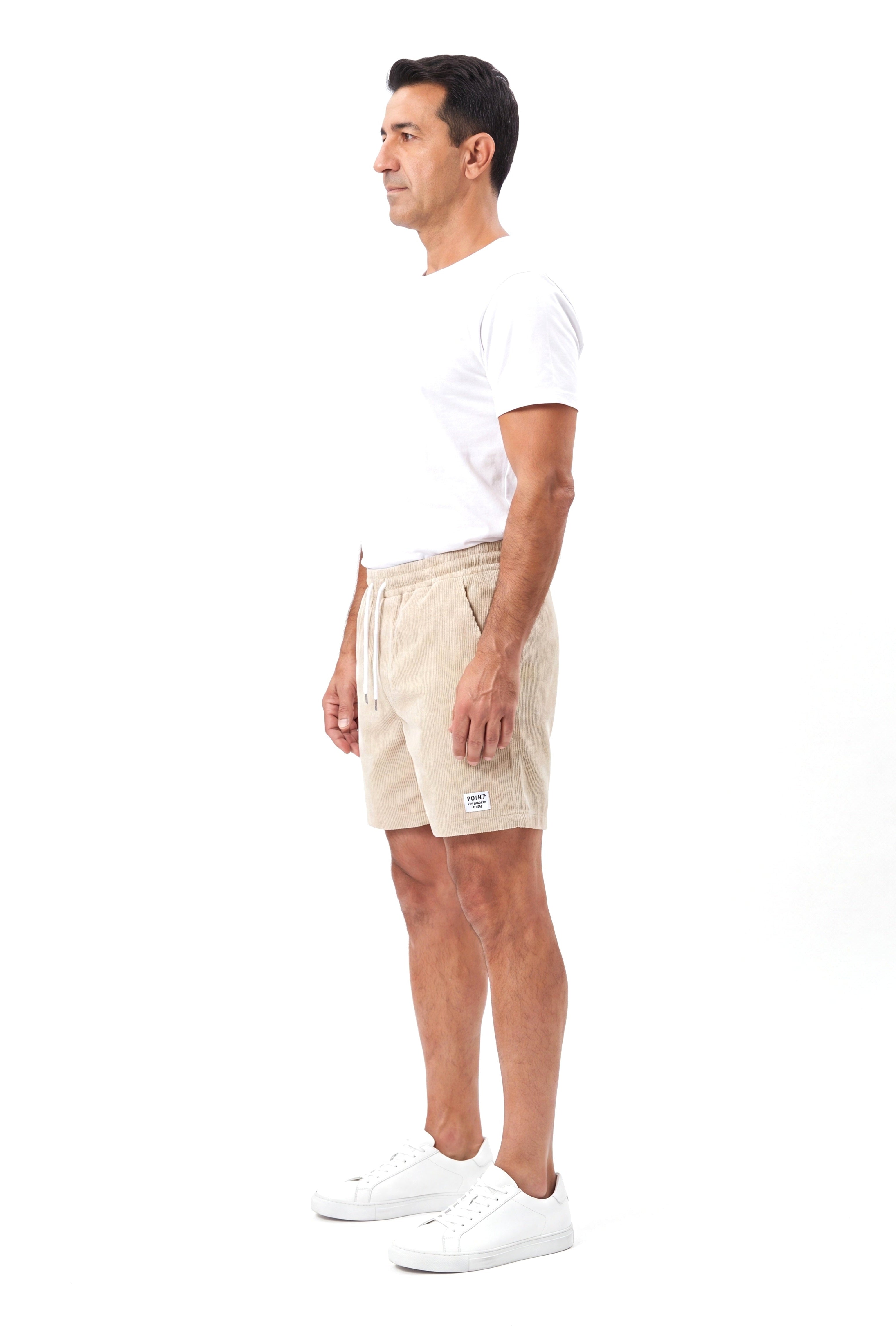 Men's Cotton Shorts with Elastic Waistband