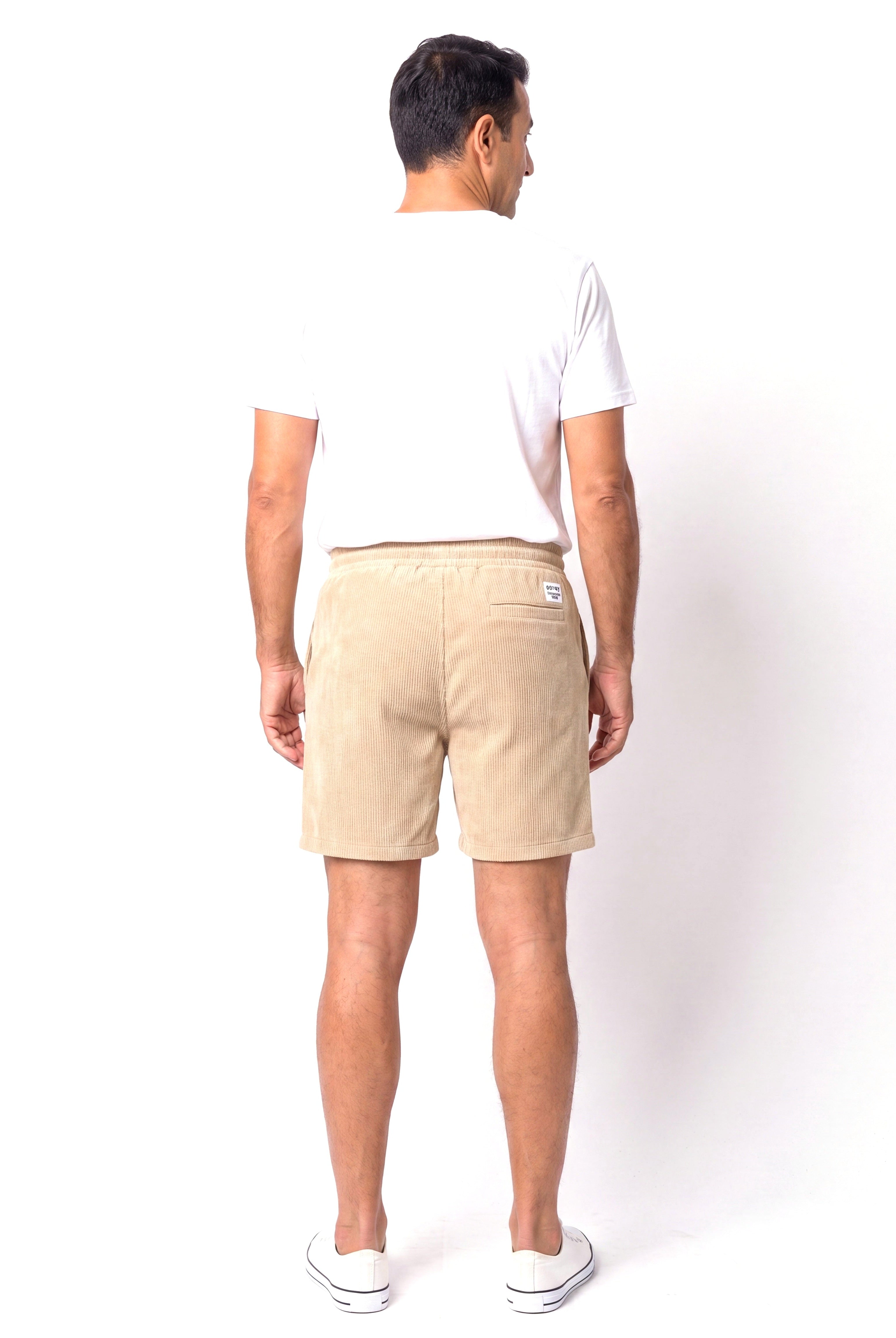 Men's Cotton Shorts with Elastic Waistband