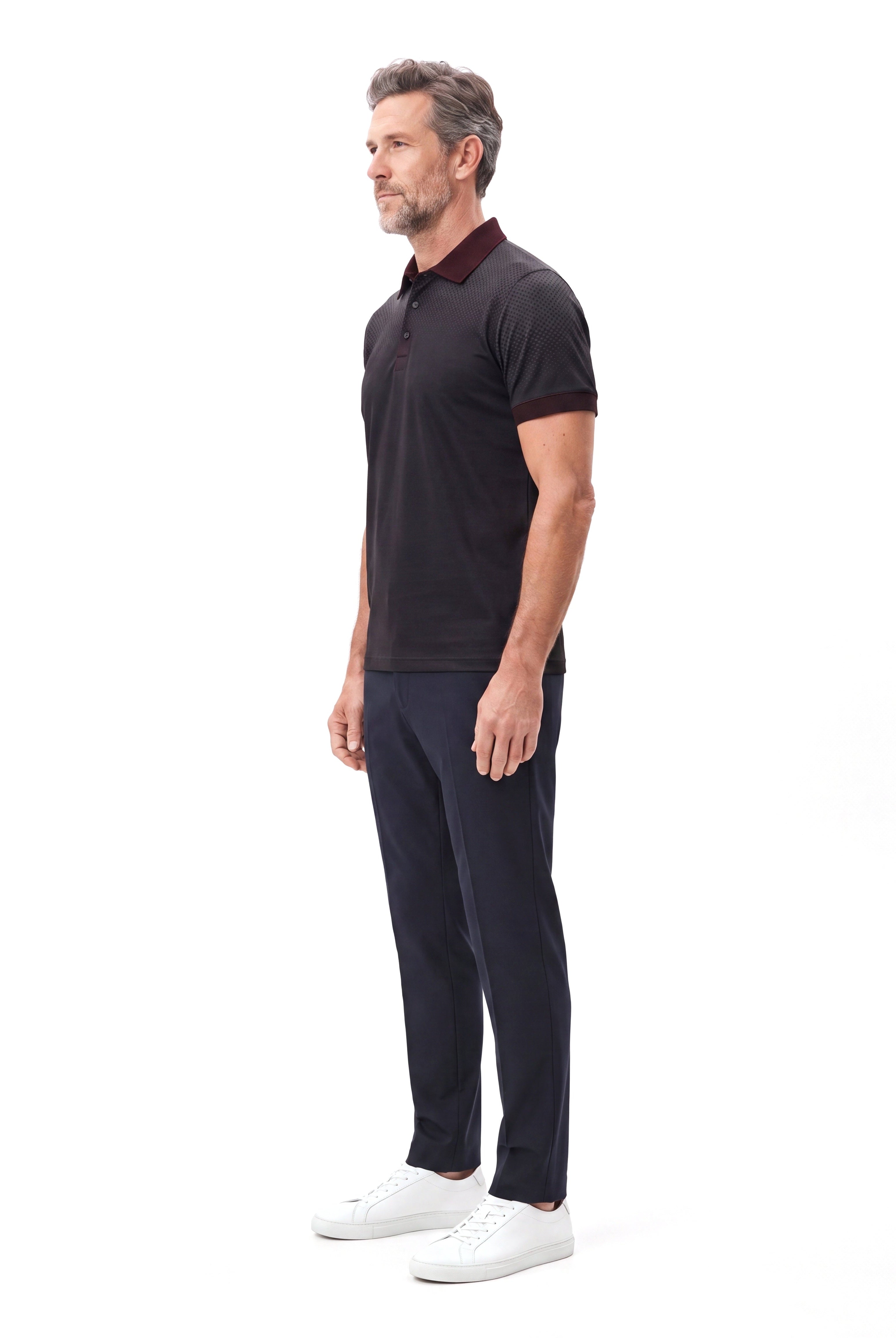 Men's Cotton Polo Shirt with Short Sleeves