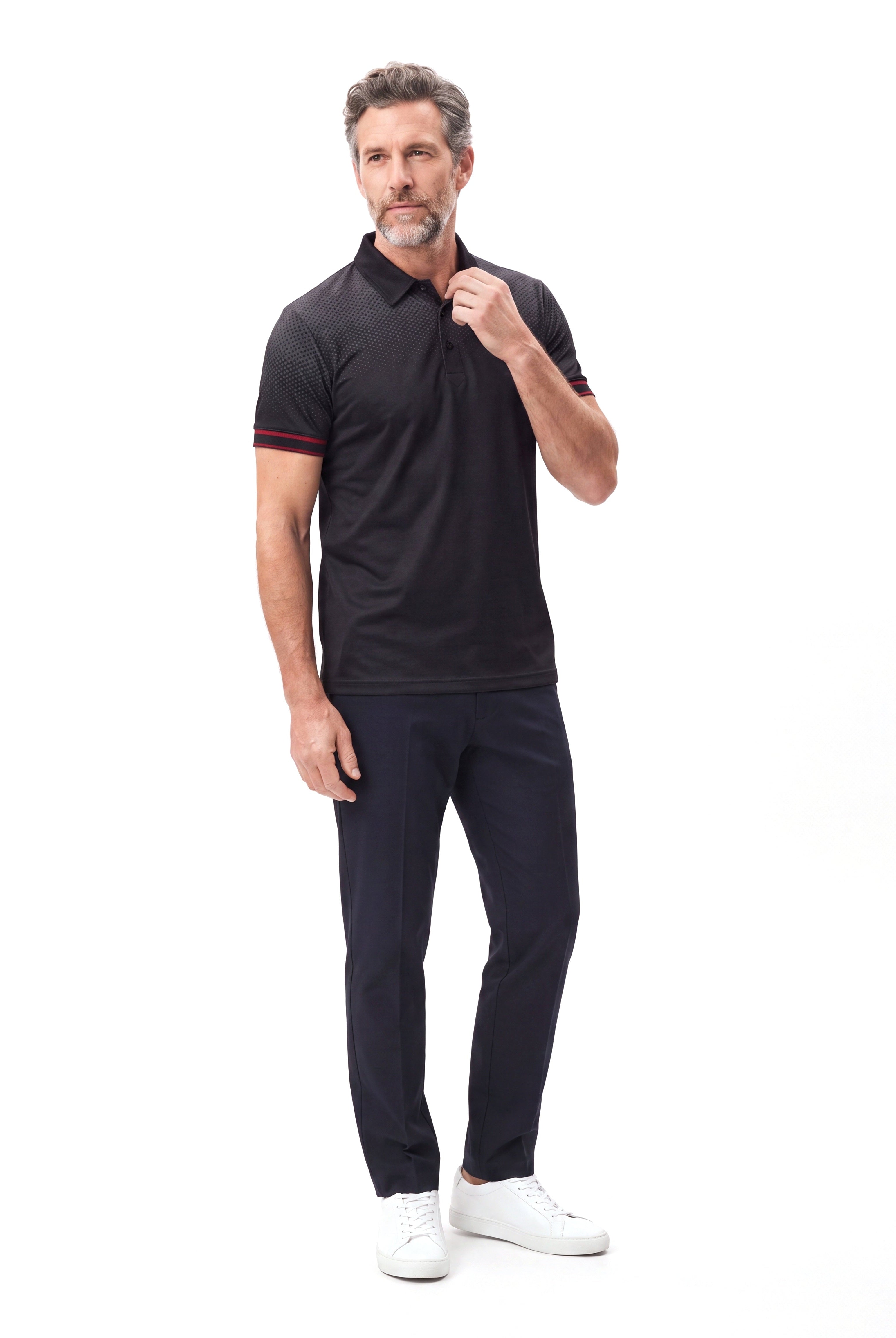 Men's Cotton Polo Shirt with Short Sleeves