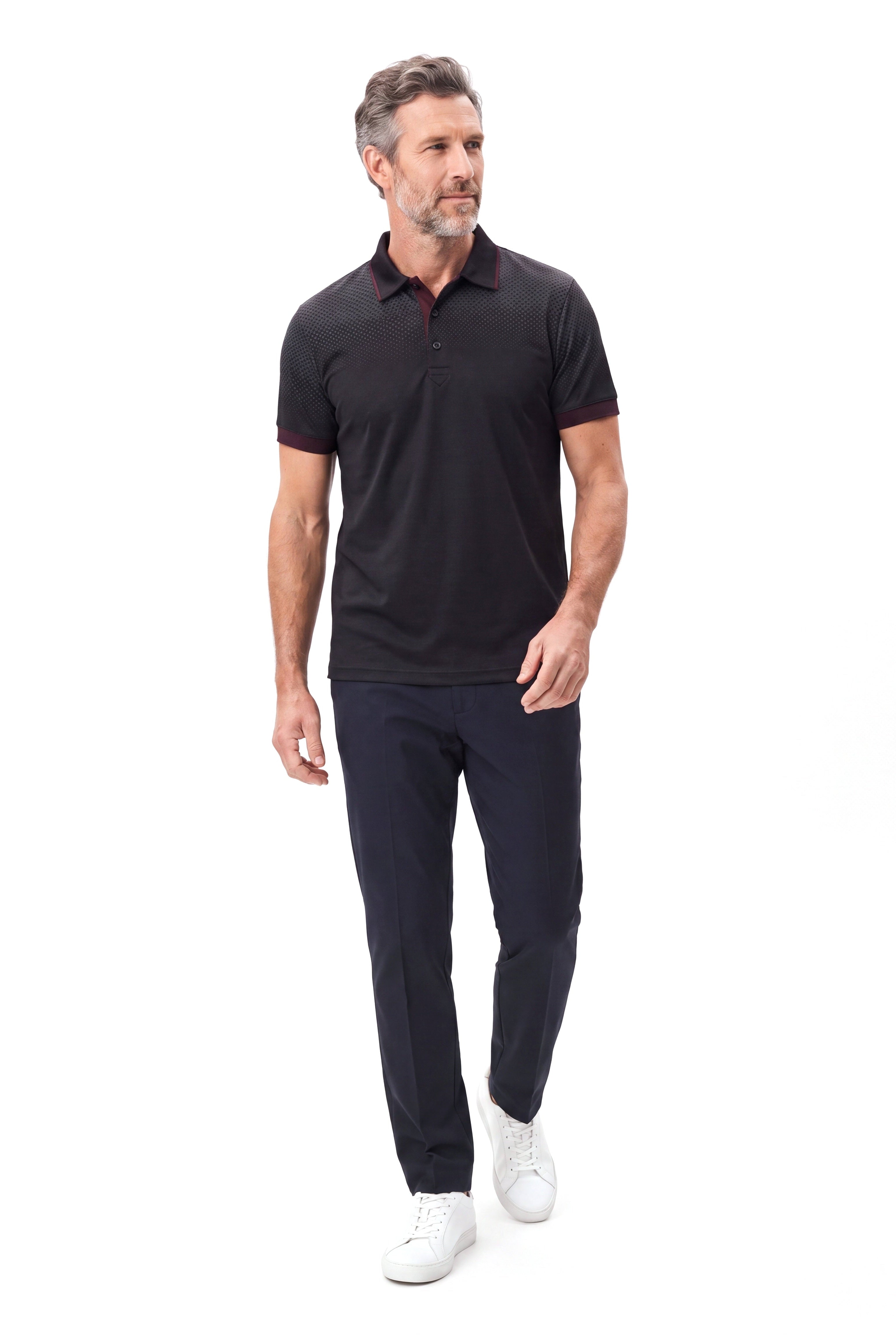 Men's Cotton Polo Shirt with Short Sleeves