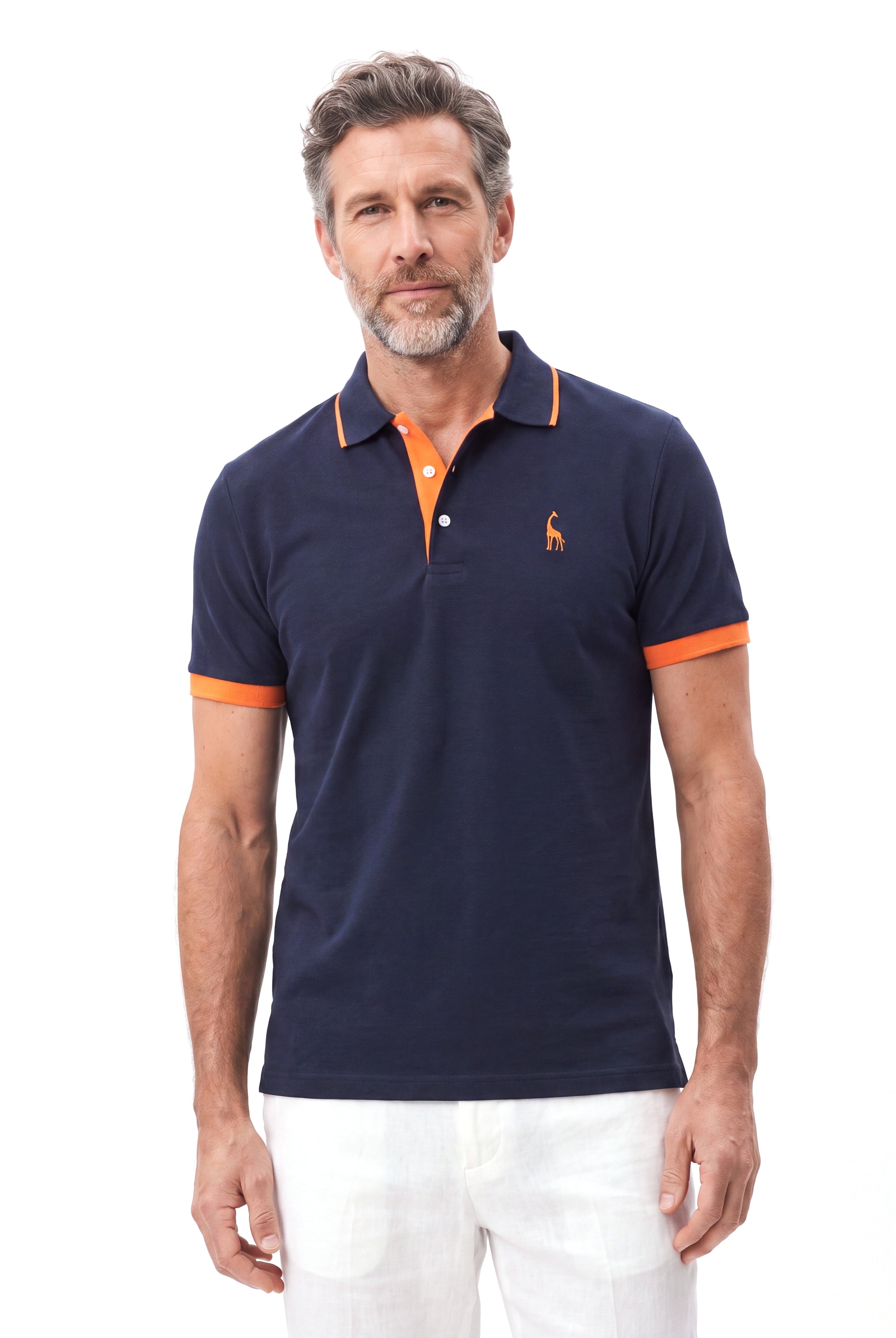Men's Piqué Polo with Short Sleeves