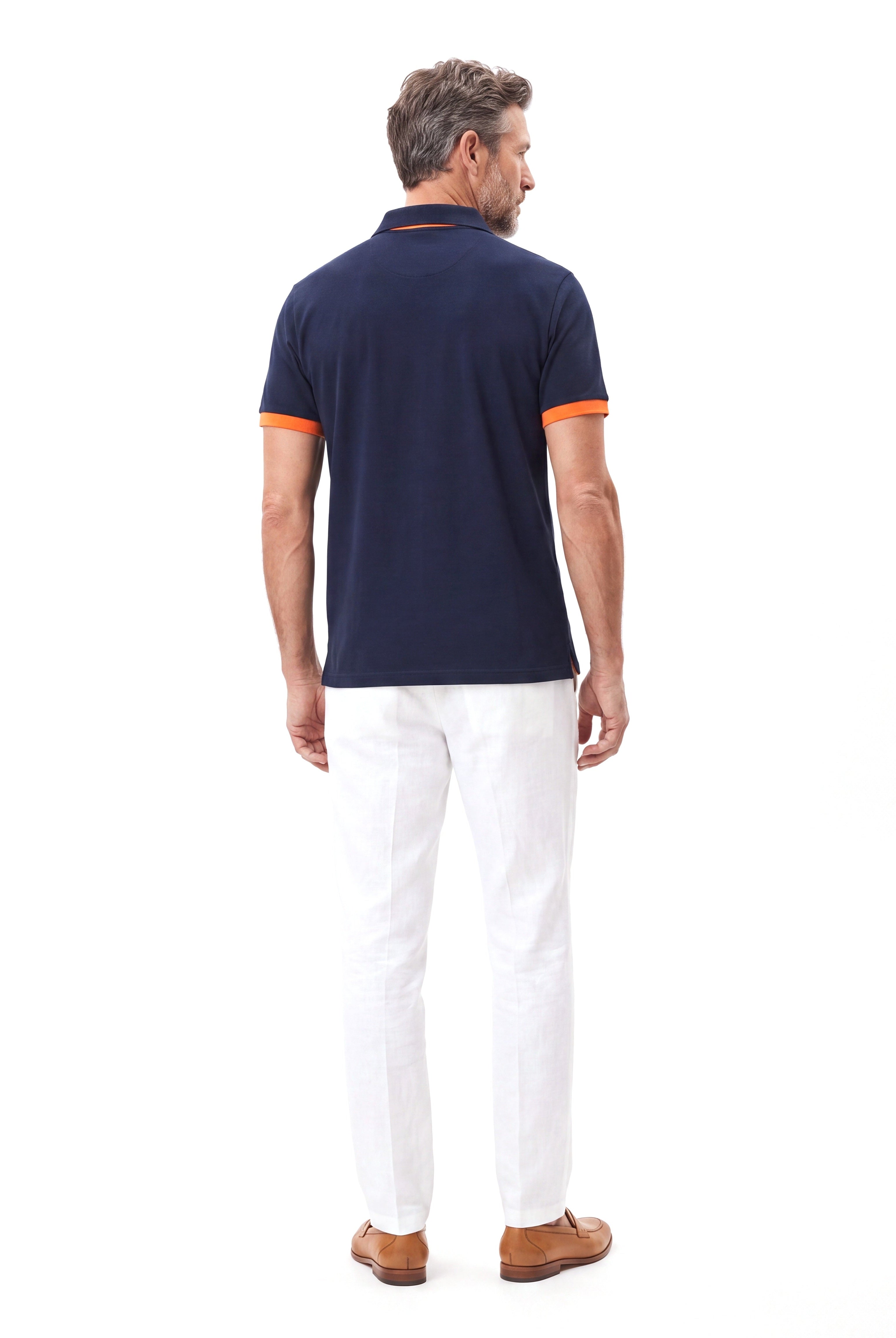 Men's Piqué Polo with Short Sleeves