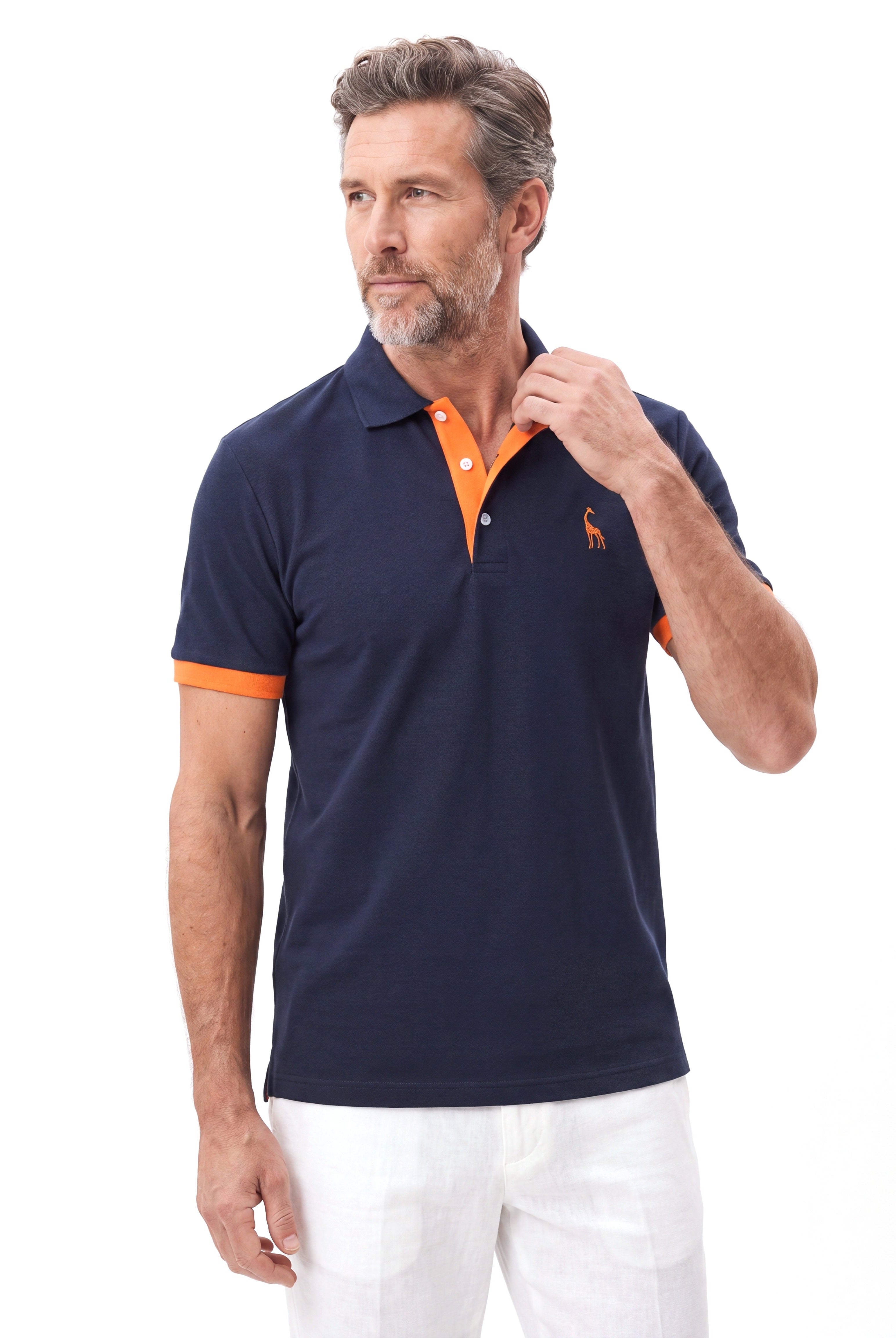 Men's Piqué Polo with Short Sleeves