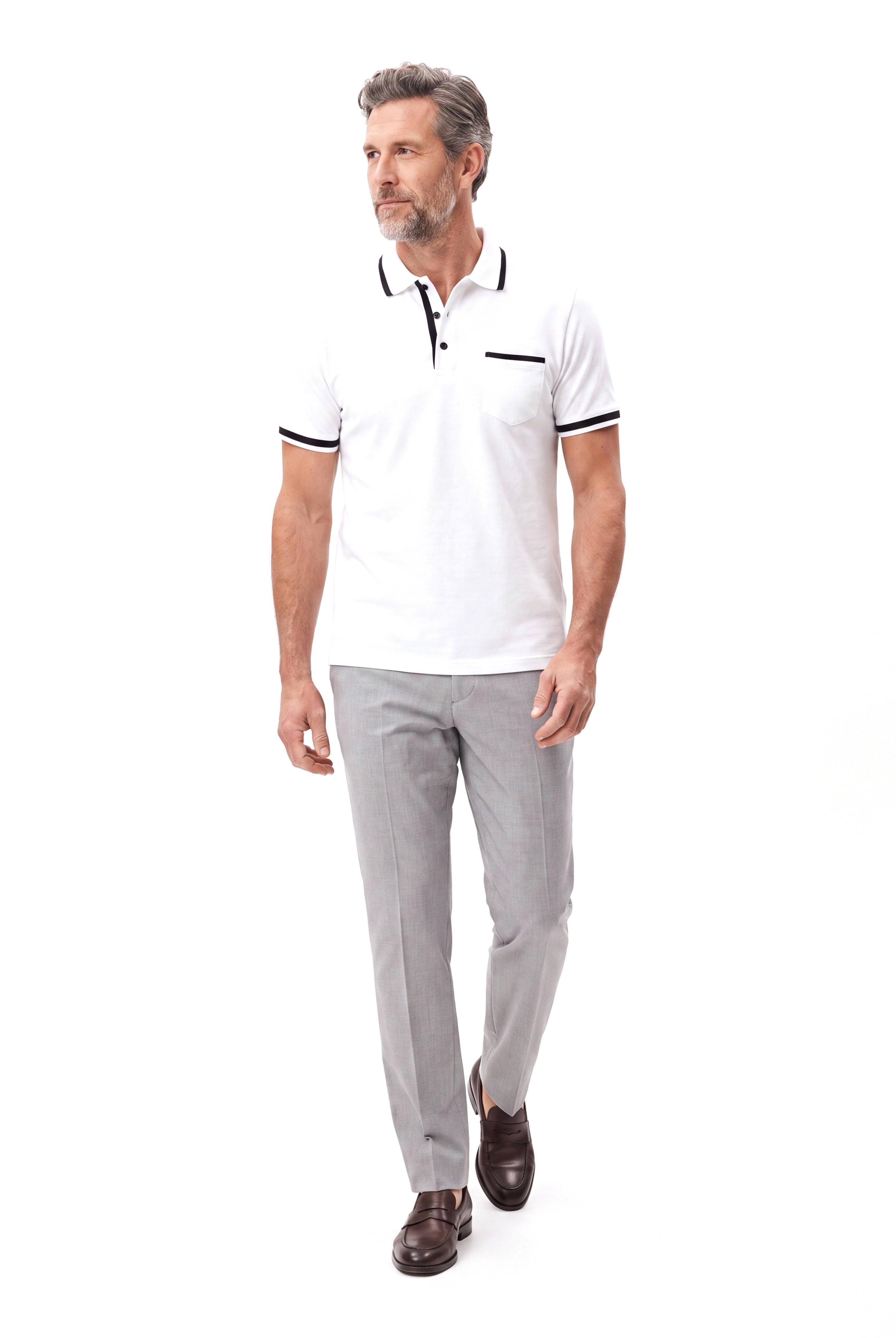 Men's Cotton Polo with Slim Fit