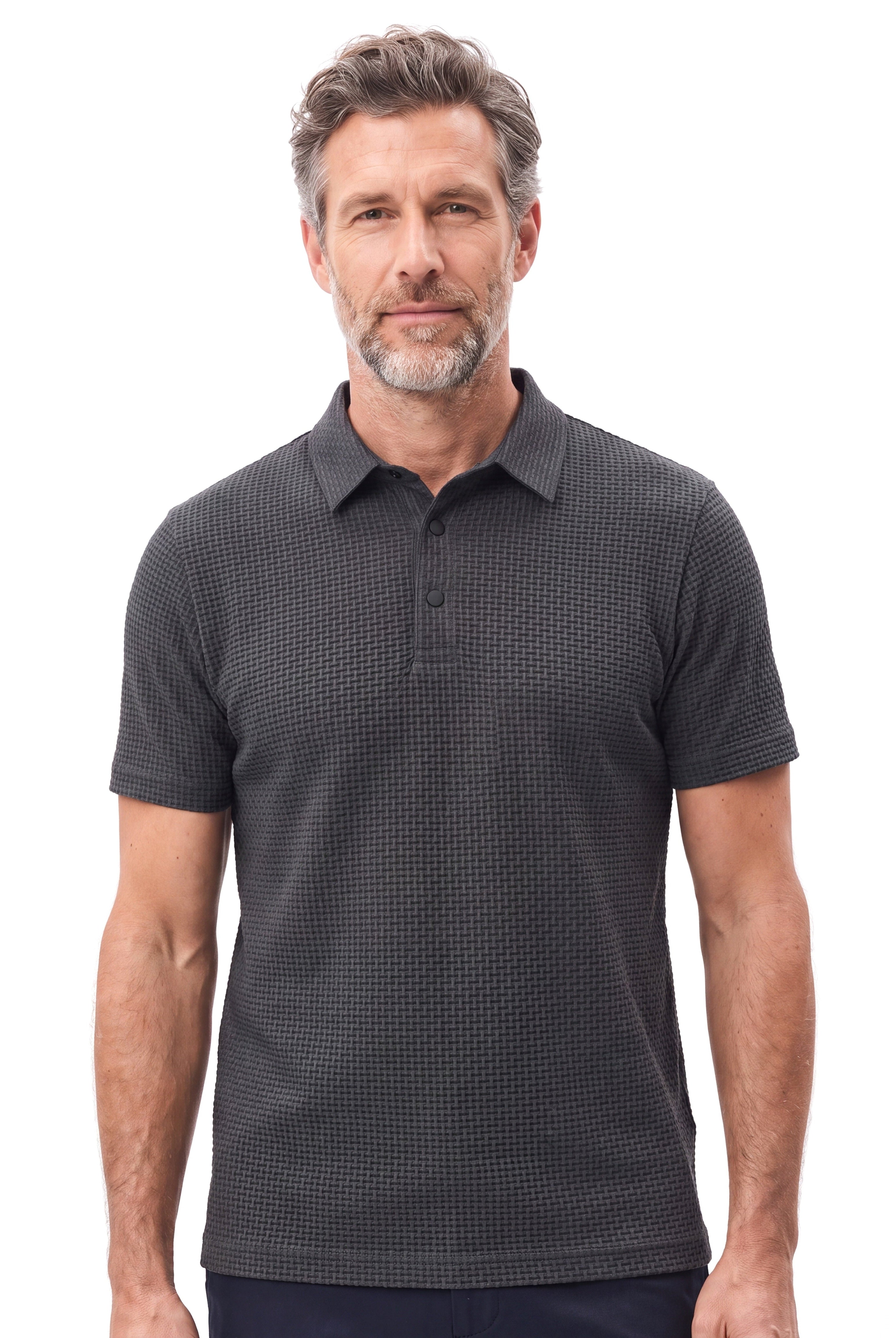 Men's Piqué Polo with Contrasting Collar
