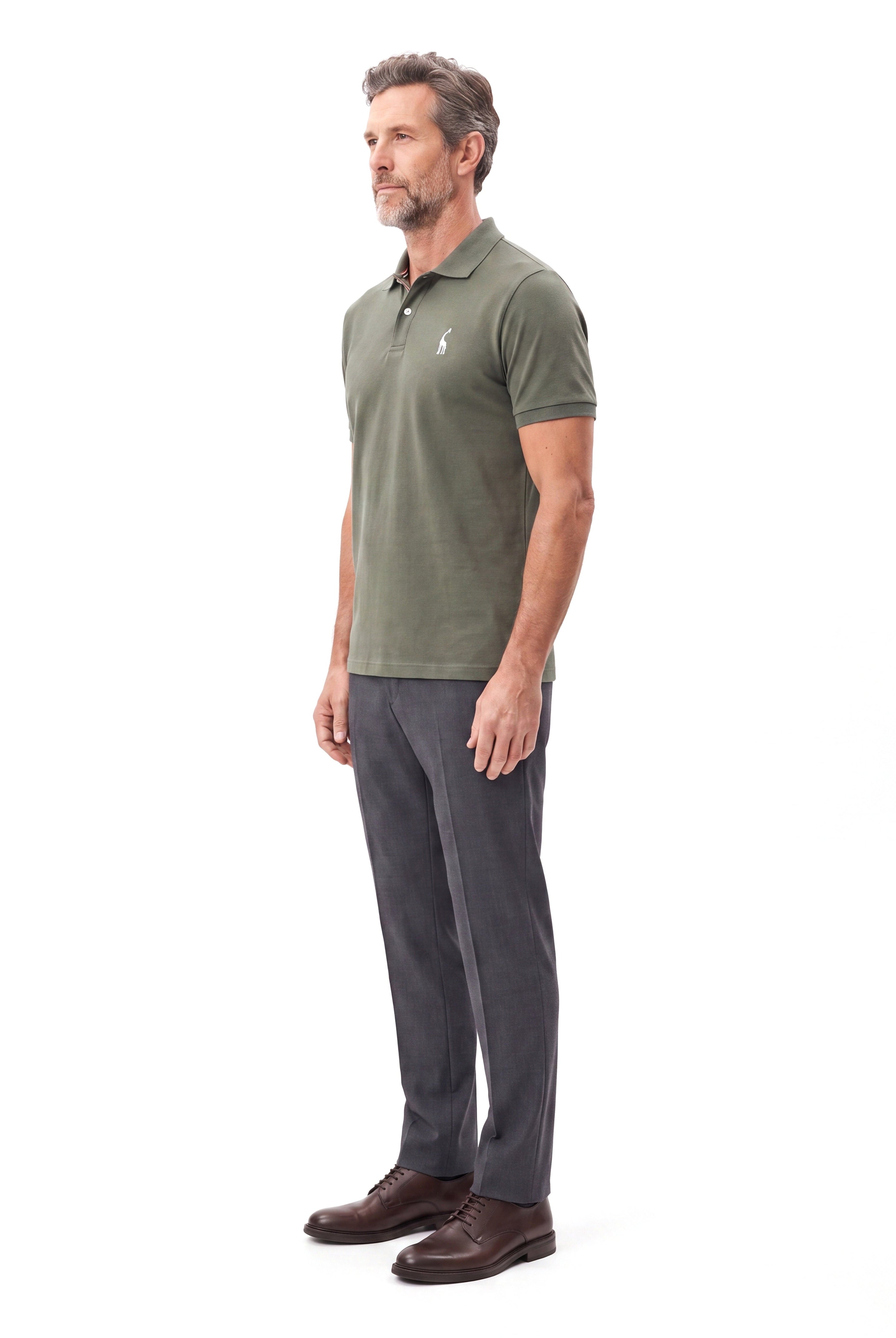Men's Piqué Polo with Contrast Trim