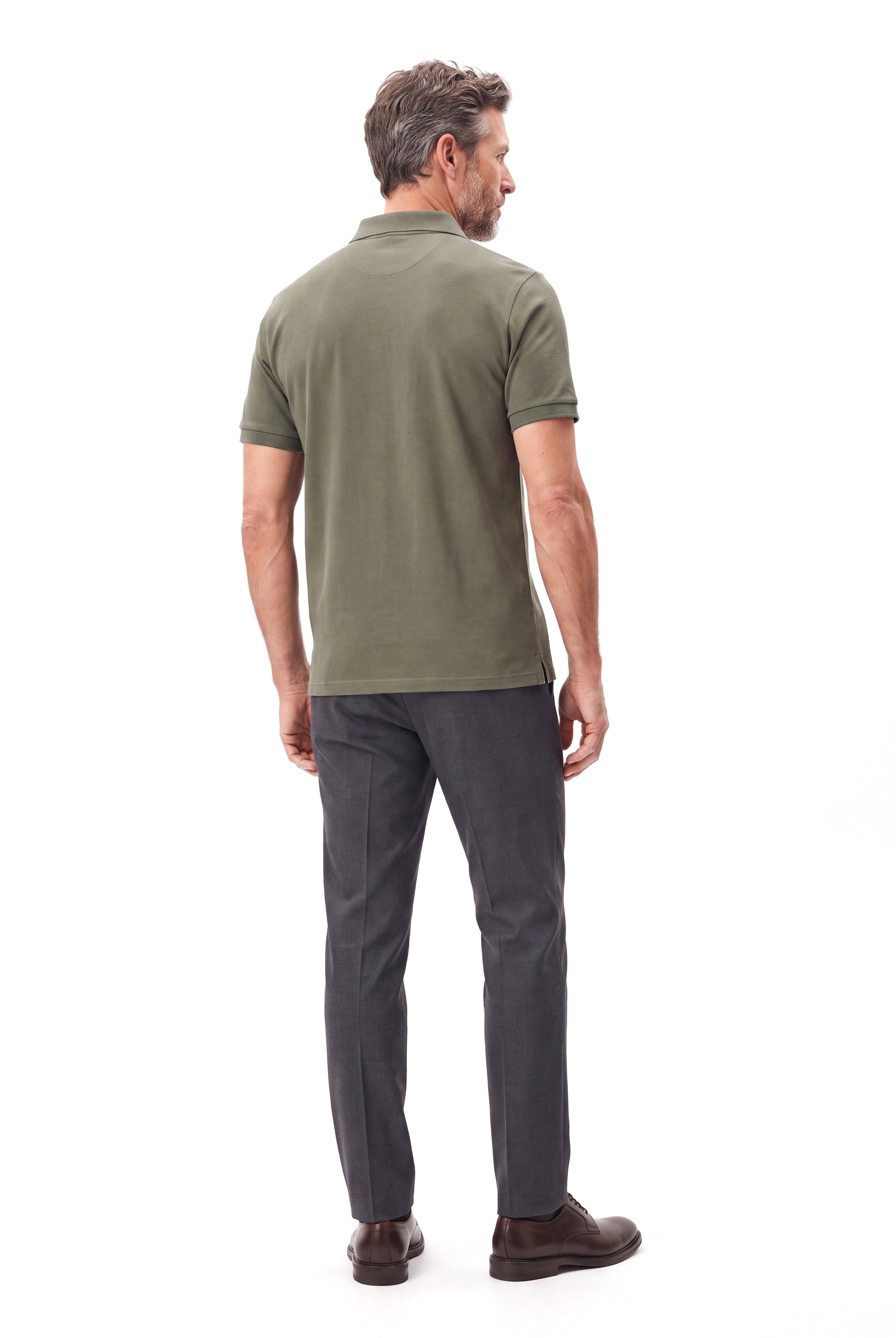 Men's Piqué Polo with Contrast Trim