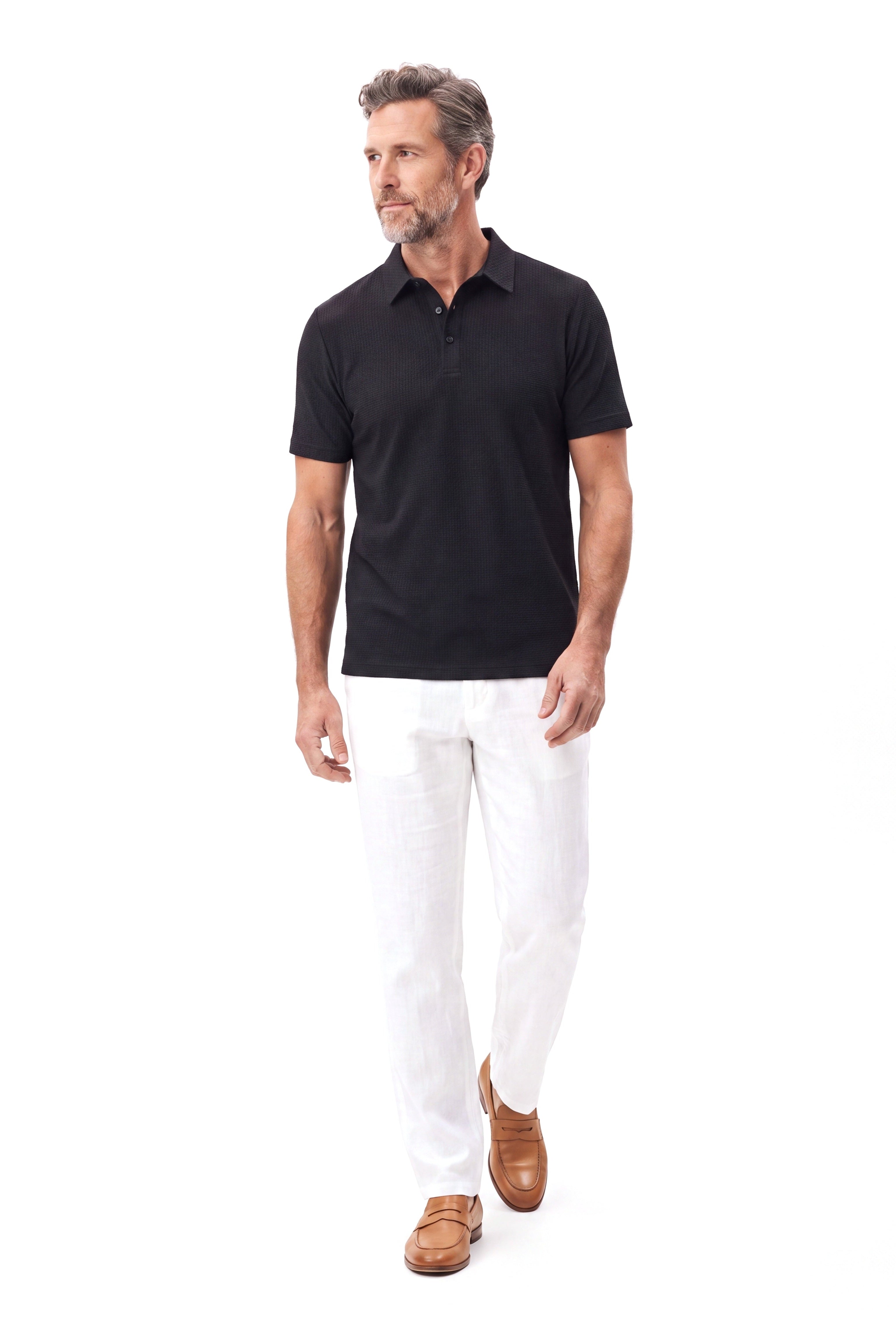 Men's Wrinkle-Free Polo with Stretch Comfort