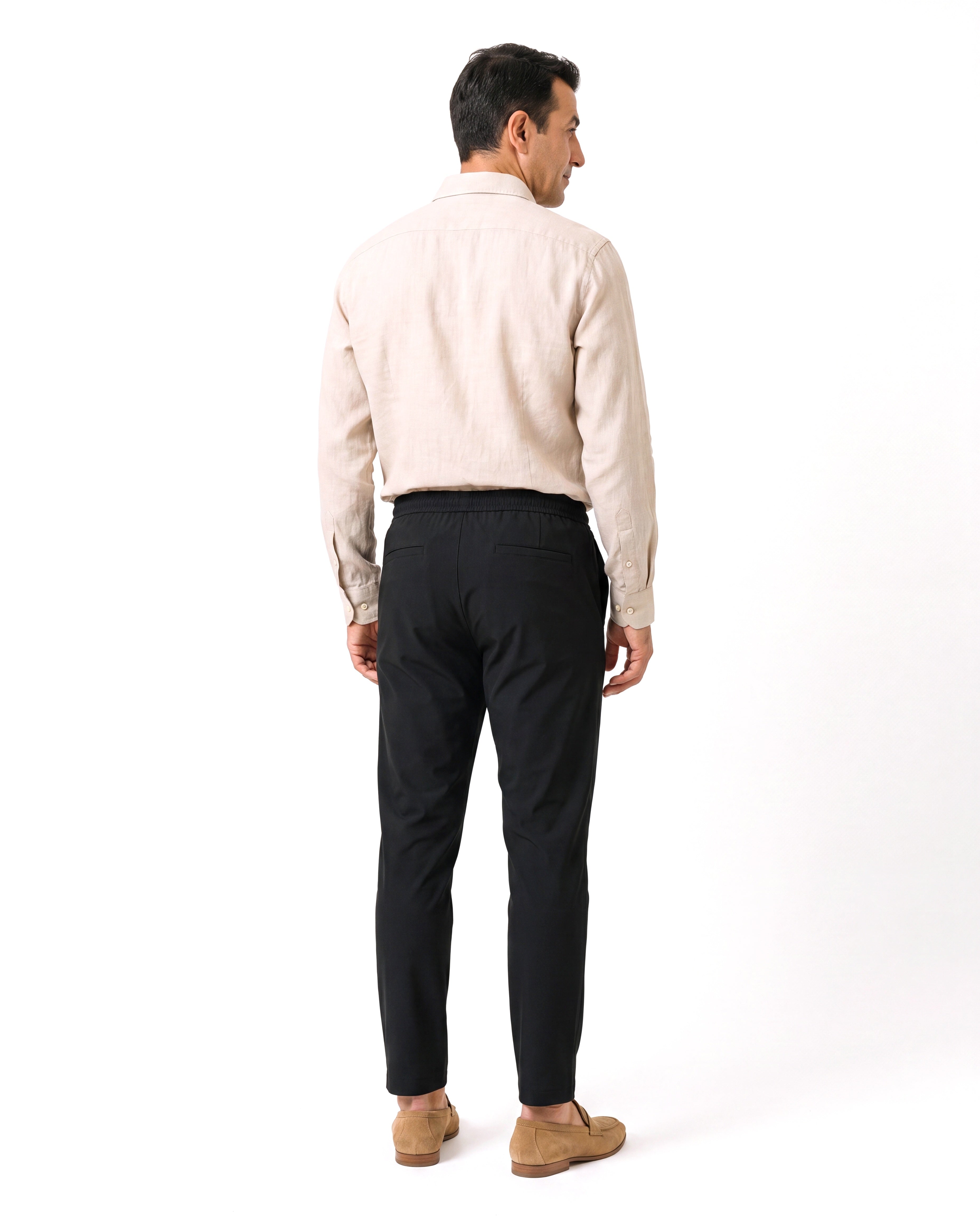 Men's Lightweight Pants with Elastic Waistband