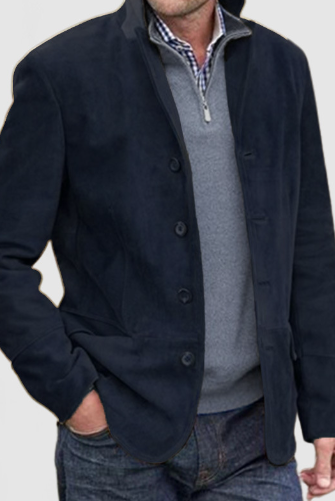 Caleb | Refined Suede Blazer Jacket - Valereo
