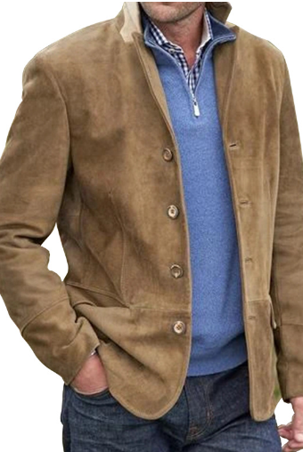 Caleb | Refined Suede Blazer Jacket - Valereo