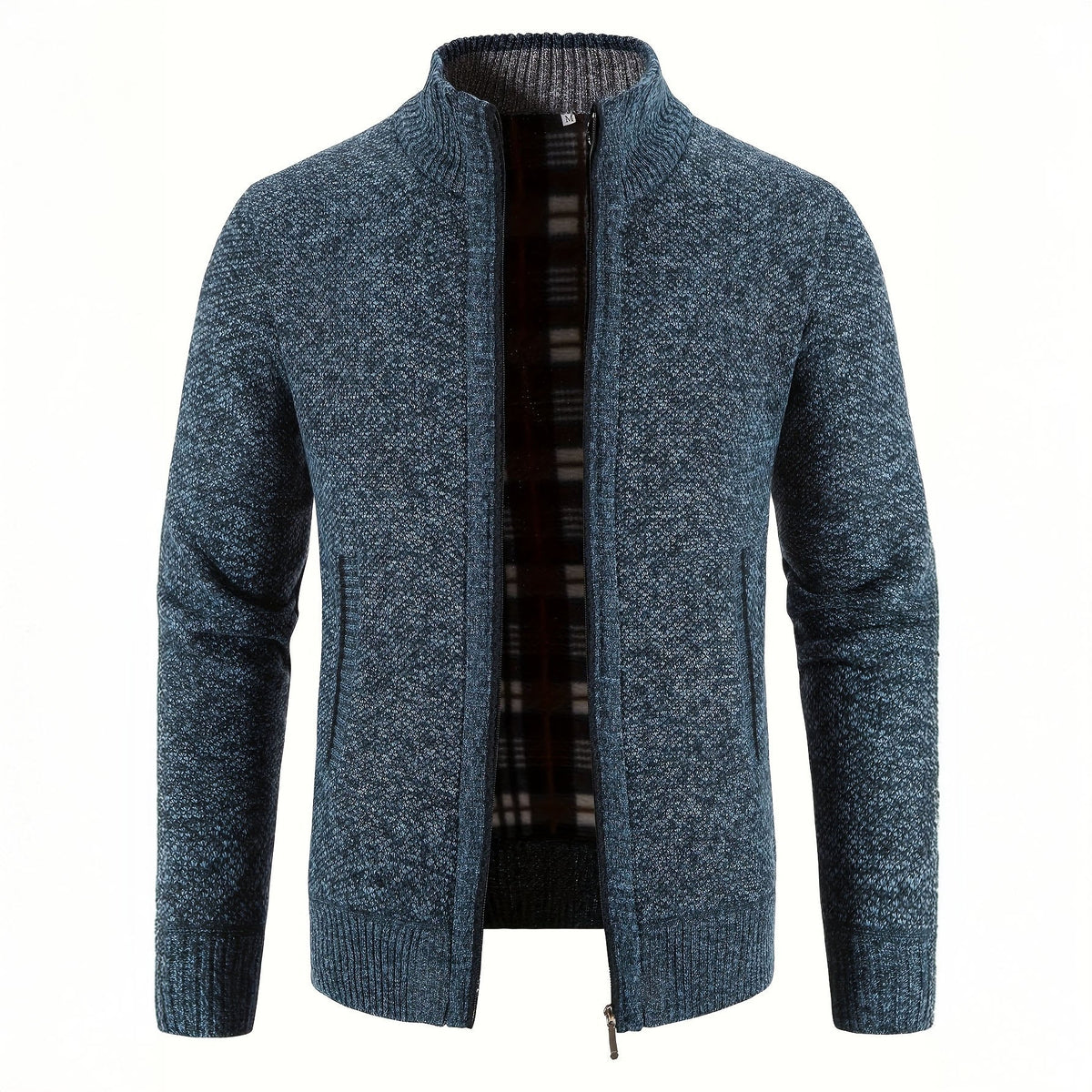 Caleb | Refined Zip Knit Cardigan - Valereo