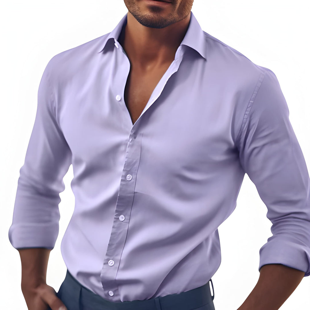 Daniel | Elegant Slim-Fit Button-Up Shirt - Valereo