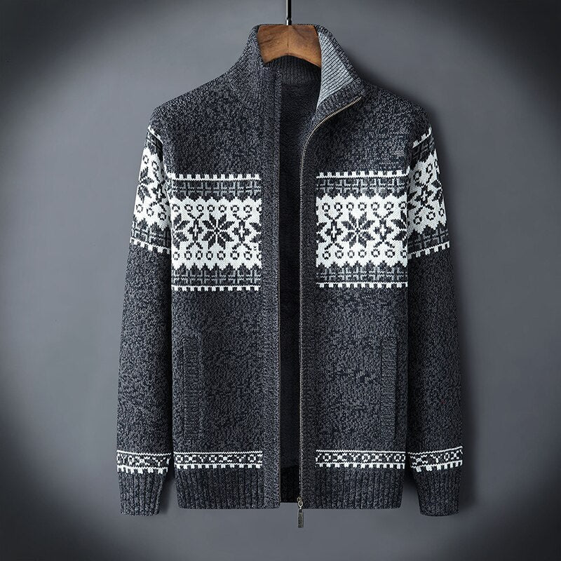 Henry | Cozy Fair Isle Knit Cardigan - Valereo