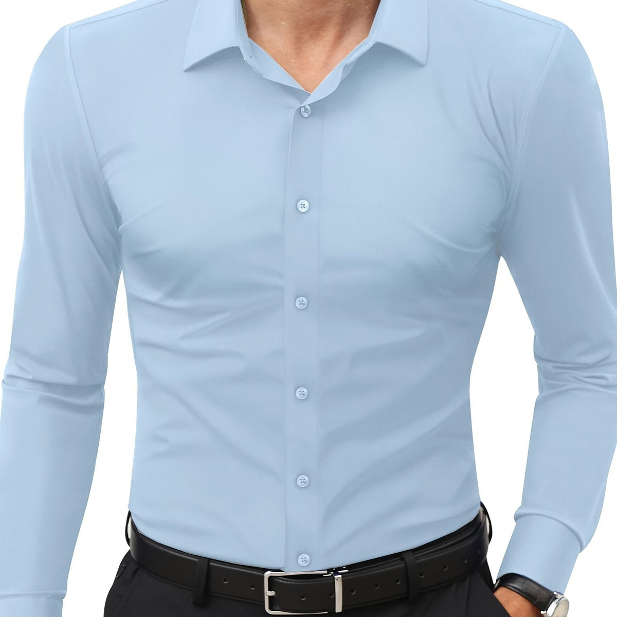 Henry | Elegant Slim-Fit Button-Up Shirt - Valereo