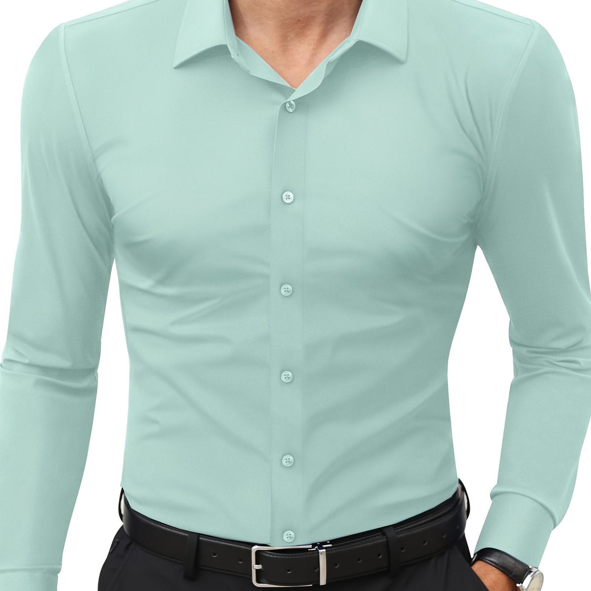 Henry | Elegant Slim-Fit Button-Up Shirt - Valereo