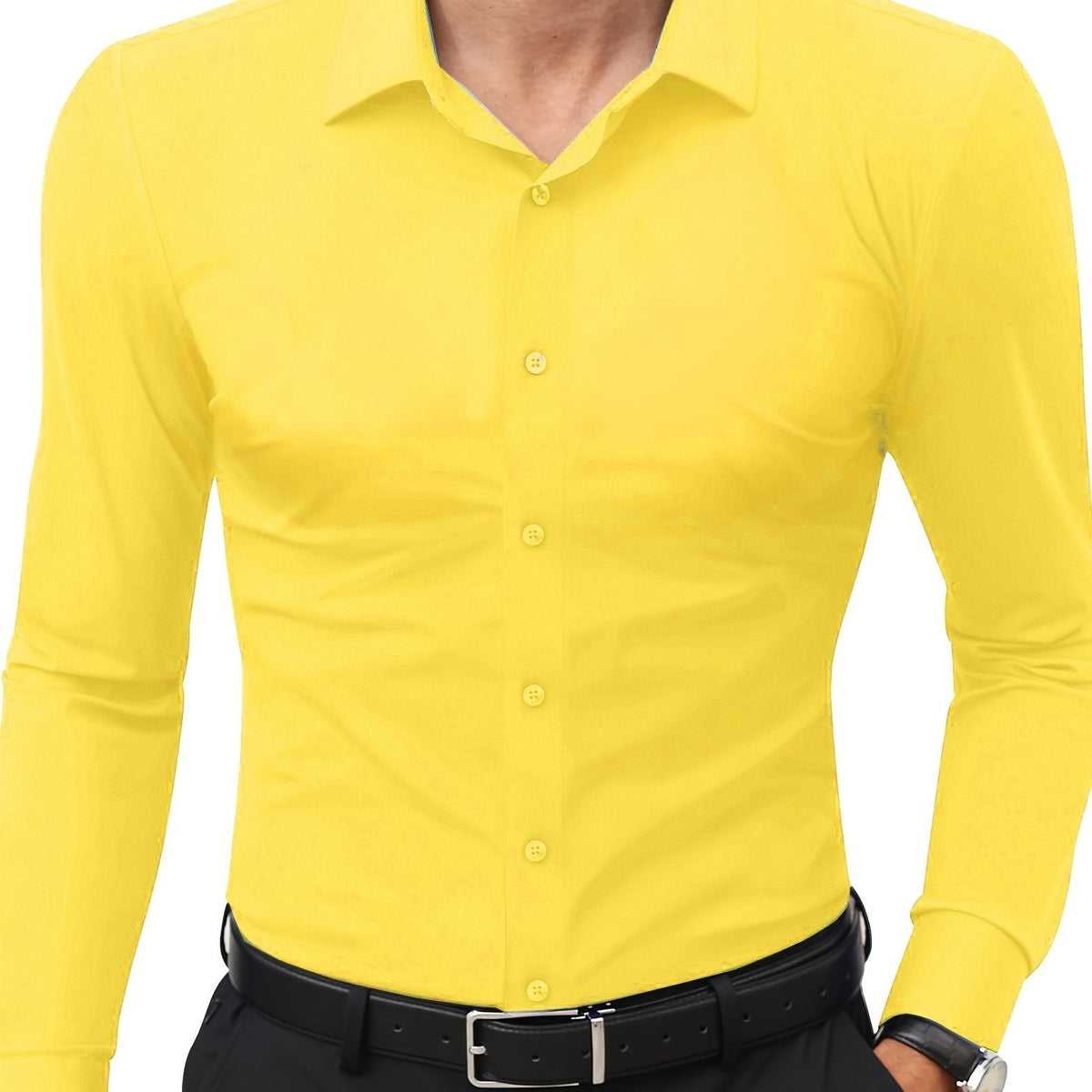 Henry | Elegant Slim-Fit Button-Up Shirt - Valereo