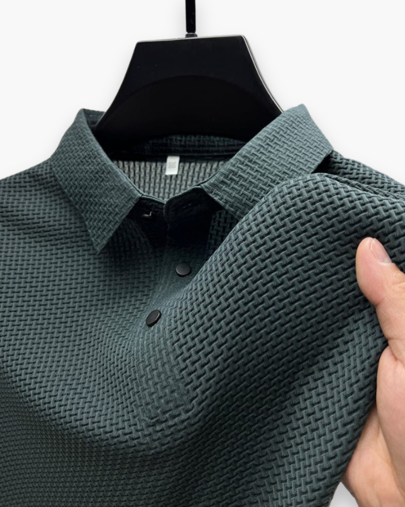 Jack | Modern Basketweave Knit Polo - Valereo