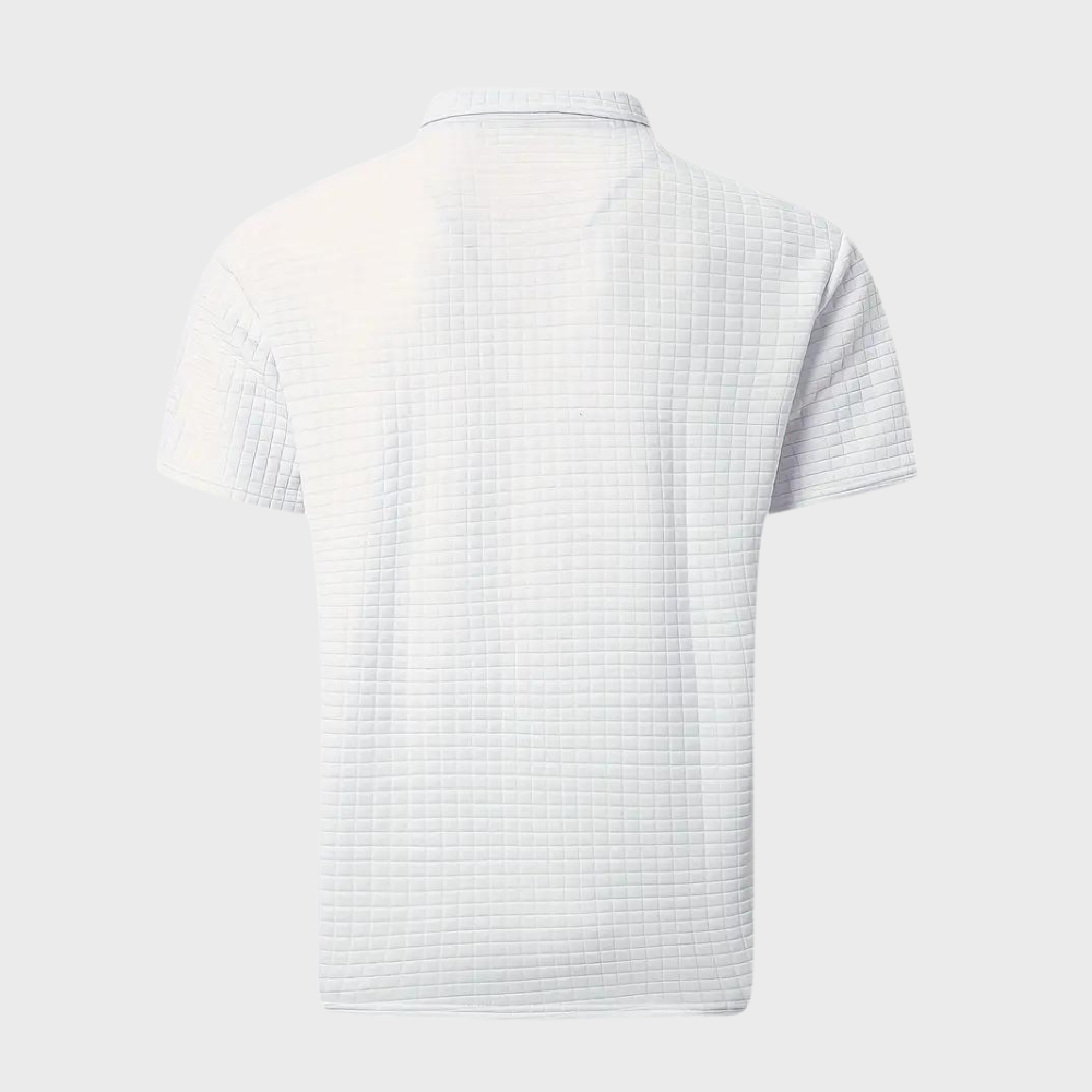 Jack | Modern Textured Contrast Polo Shirt - Valereo