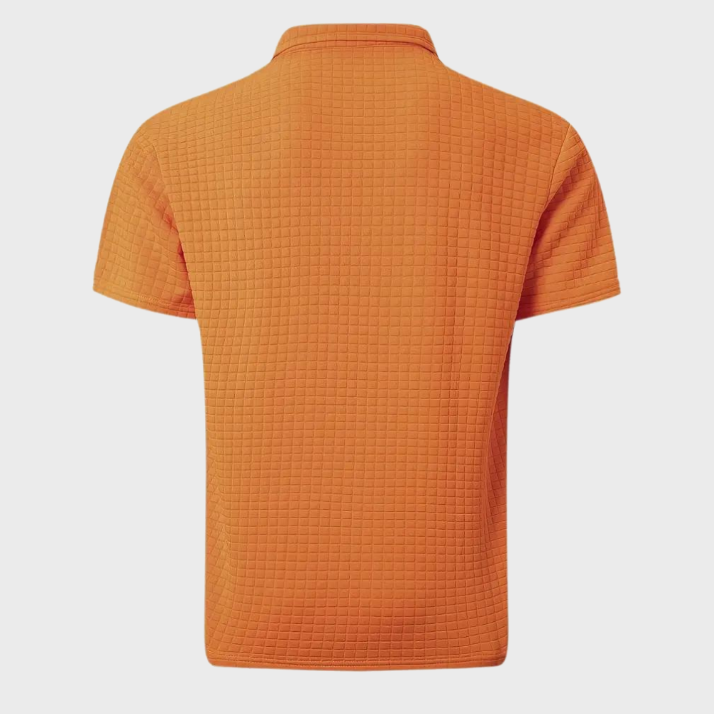Jack | Modern Textured Contrast Polo Shirt - Valereo