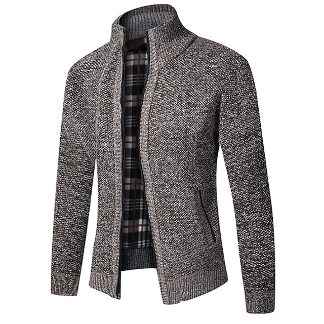 James | Cozy Knit Zip Cardigan - Valereo