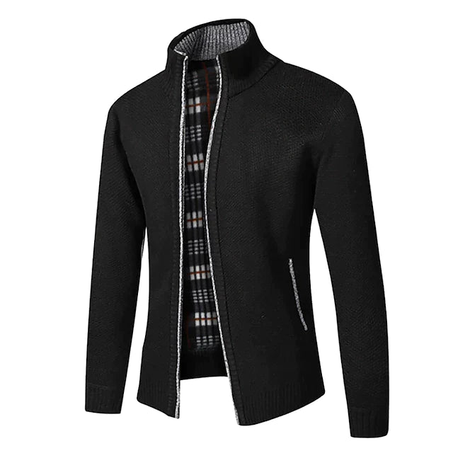 James | Cozy Knit Zip Cardigan - Valereo