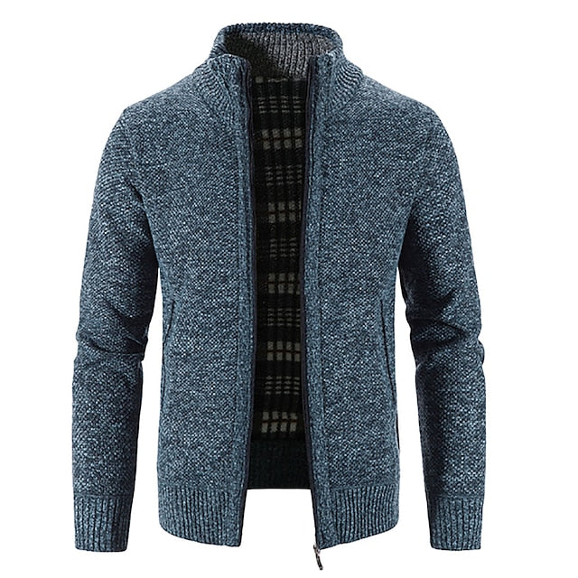 James | Cozy Knit Zip Cardigan - Valereo