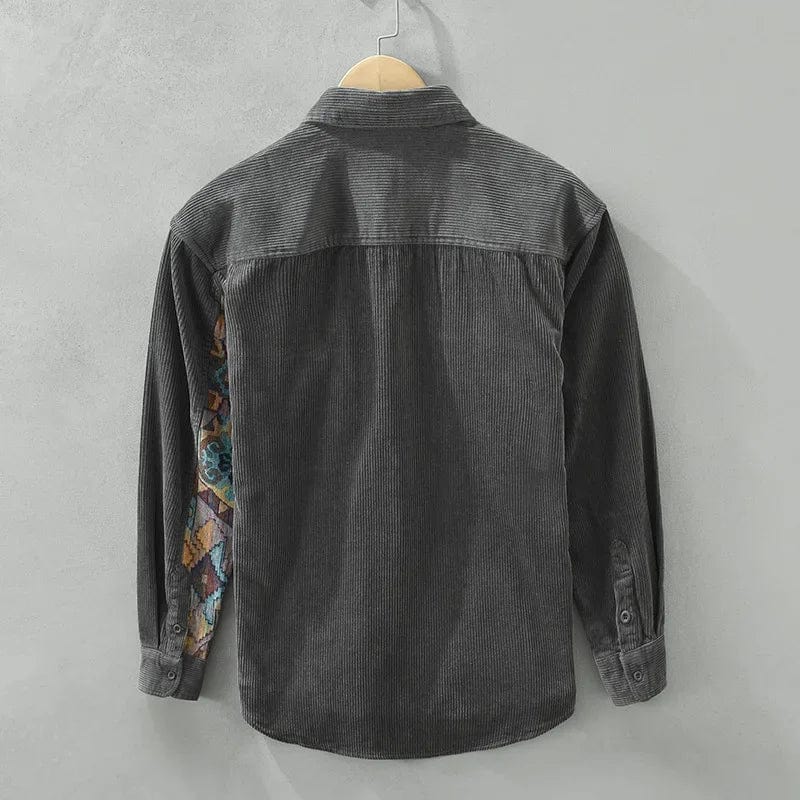 Jason | Casual Corduroy Contrast-Pocket Shirt - Valereo