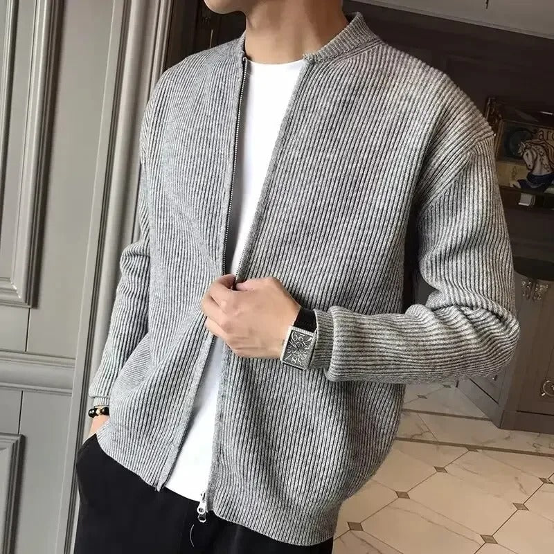 Jason | Stylish Ribbed Knit Cardigan - Valereo