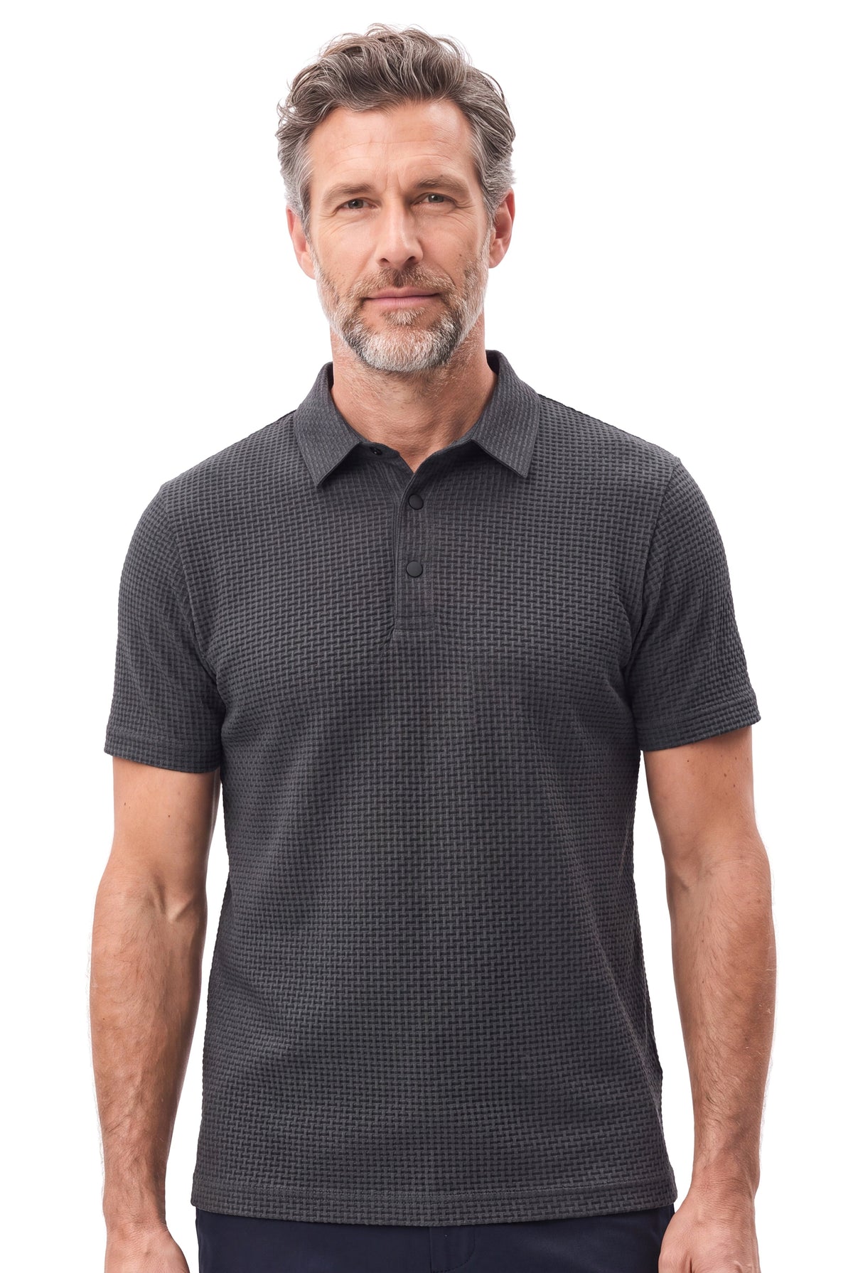 Jermaine | Modern Textured Piqué Polo - Valereo
