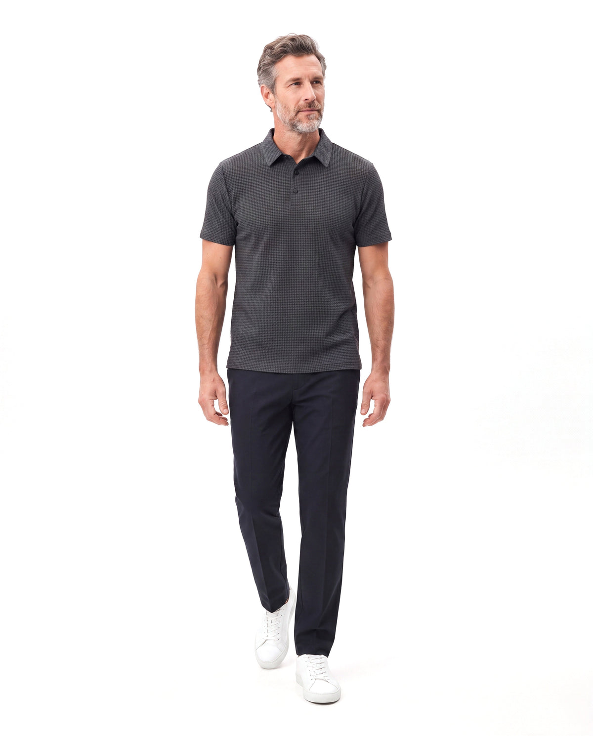 Jermaine | Modern Textured Piqué Polo - Valereo
