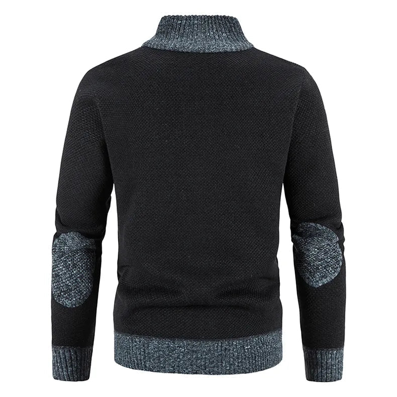 Lucas | Modern Fleece-Lined Knit Cardigan - Valereo