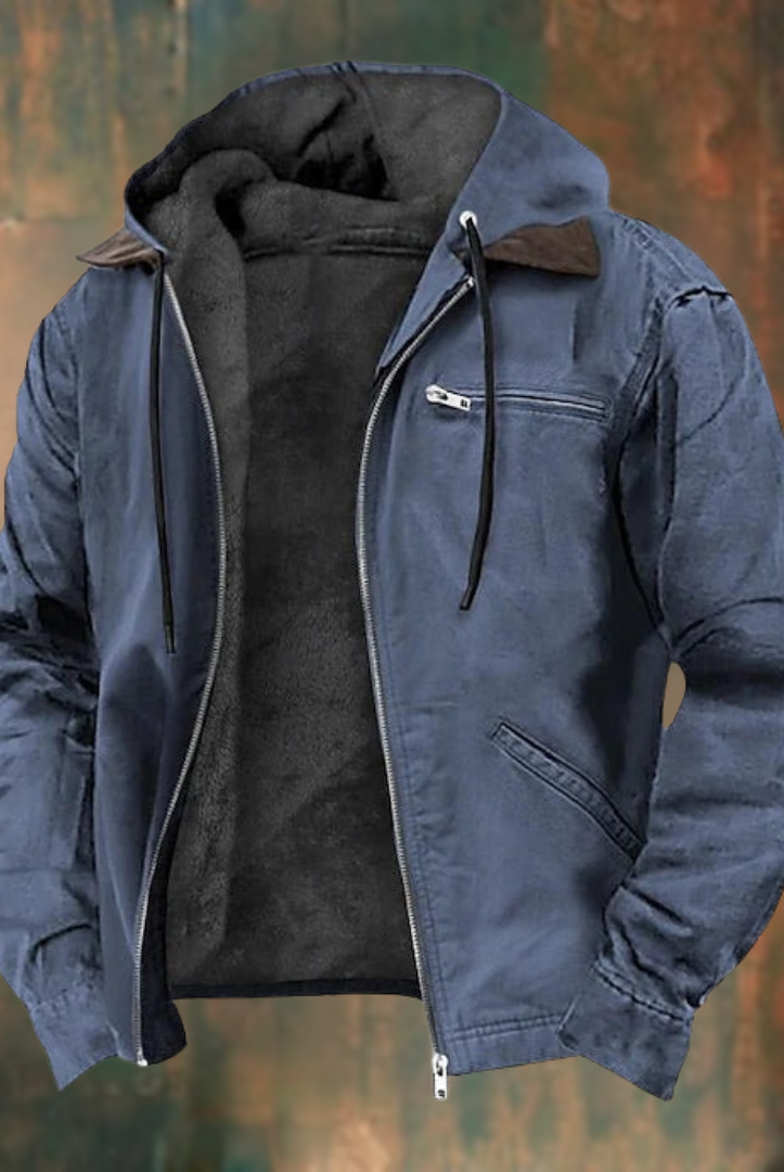 Marcus | Casual Sherpa-Lined Hooded Jacket - Valereo