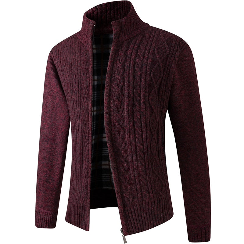 Mason | Cozy Cable-Knit Zip Cardigan - Valereo